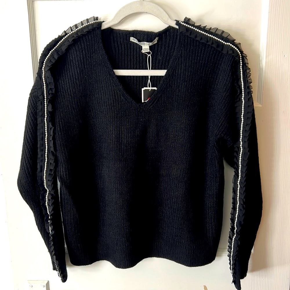 Black knit sweater